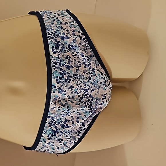 Eddie Bauer Girls L 2-piece Reversible Swimsuit Navy Blue Polka-dot and Purple - Picture 7 of 17